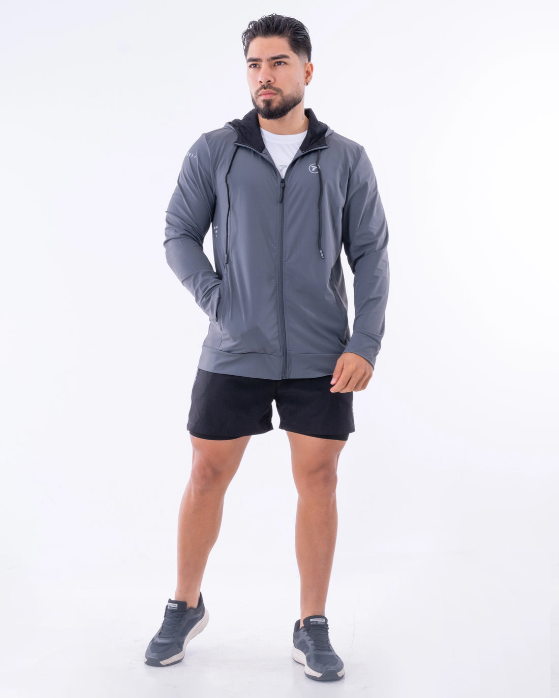 Chaqueta Deportiva de Hombre Velox - Gris Oscuro