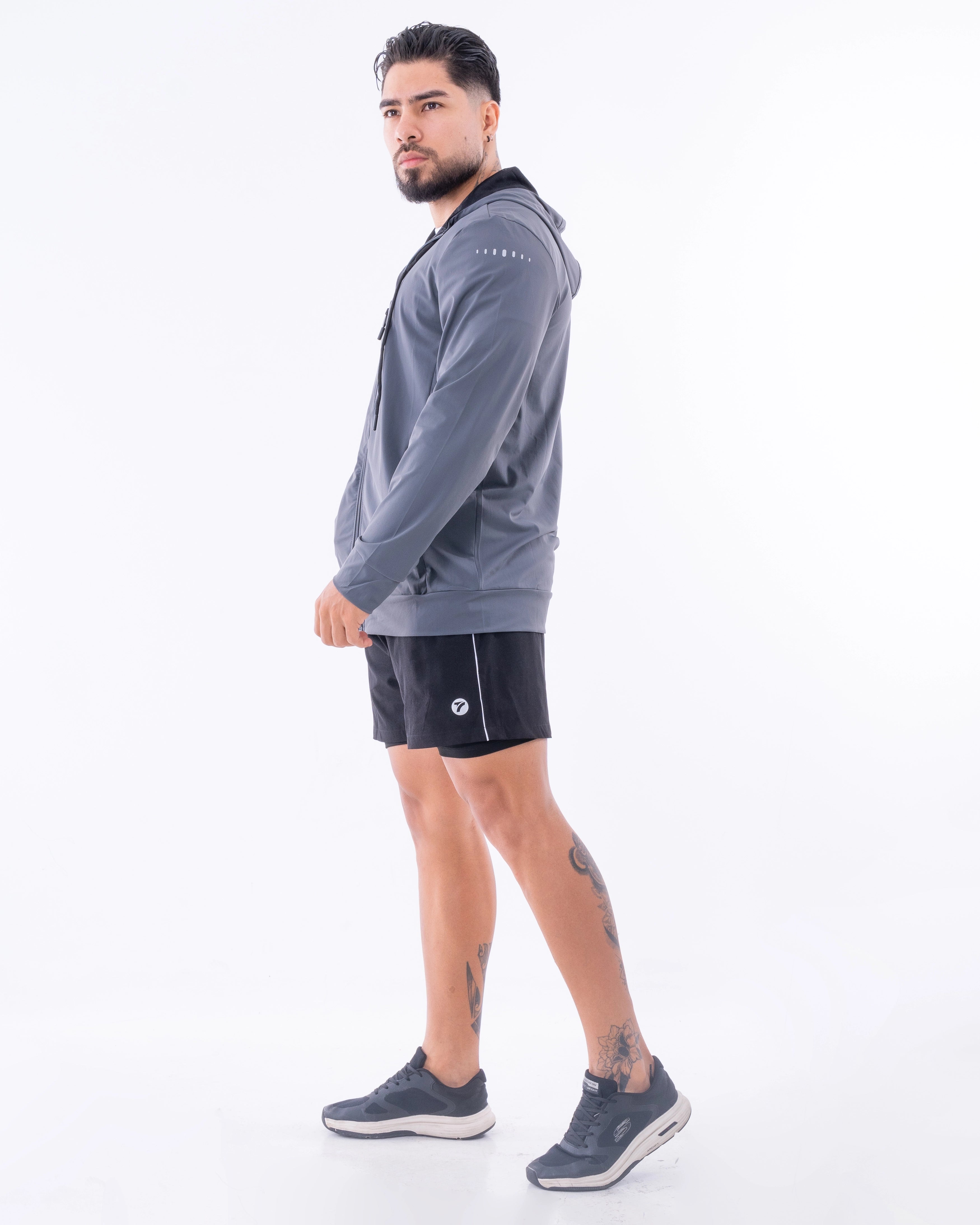 Chaqueta Deportiva de Hombre Velox - Gris Oscuro