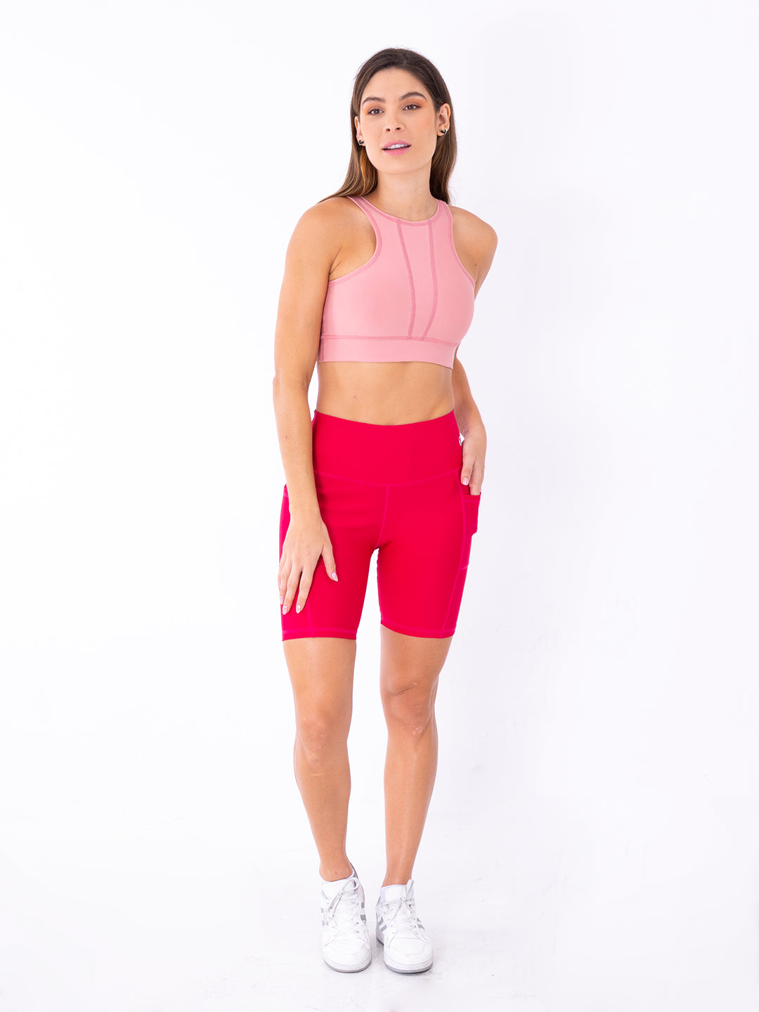 TOP STYLISH UNICOLOR- ROSA CREPE CLARO
