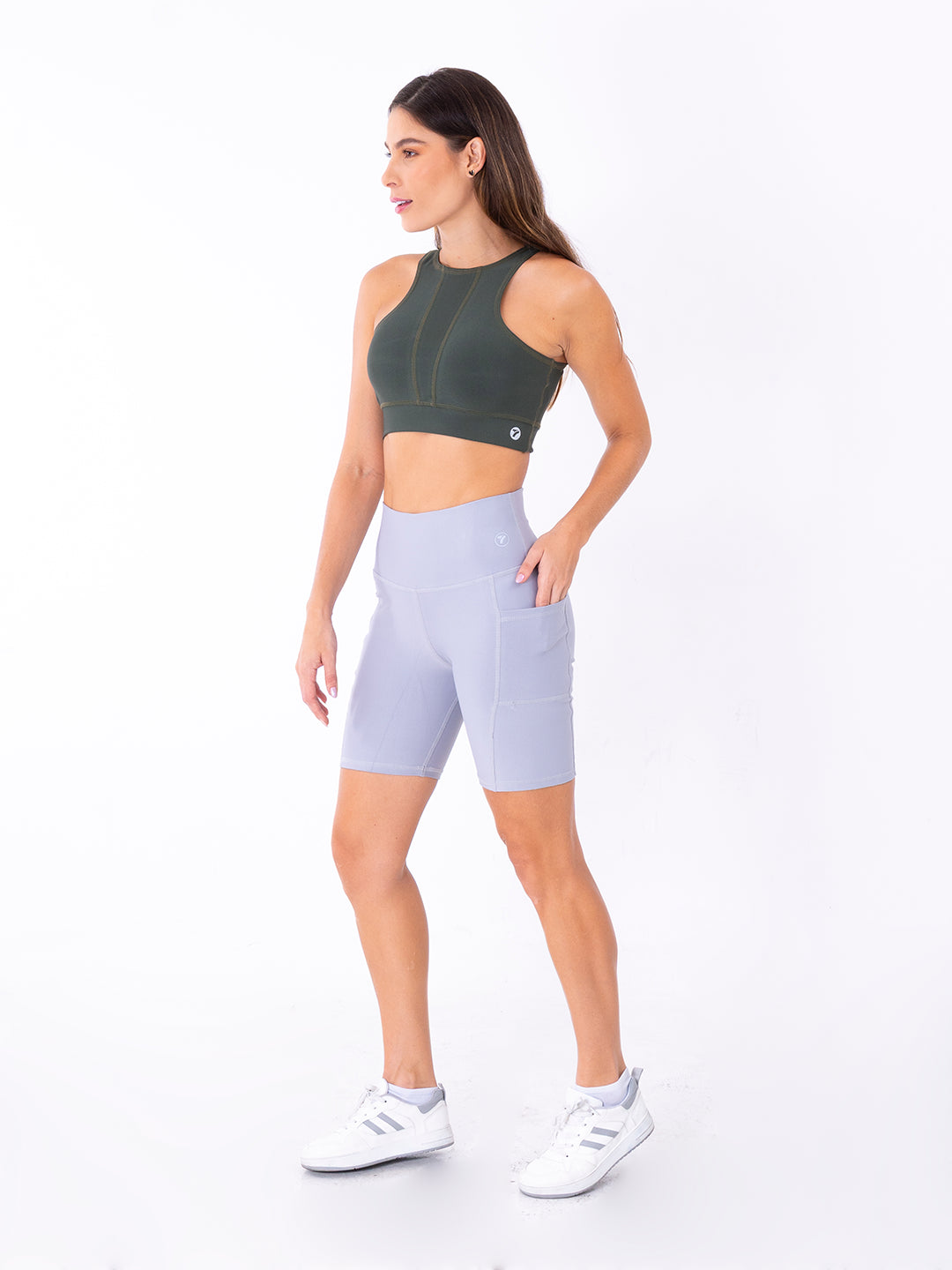 TOP STYLISH UNICOLOR- VERDE MILITAR