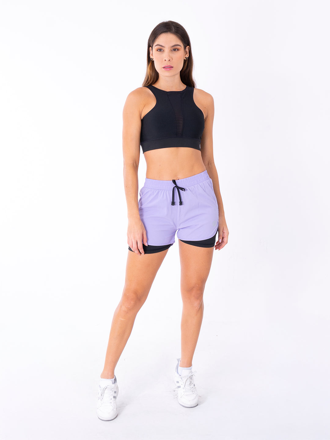 TOP DUAL MESH - NEGRO
