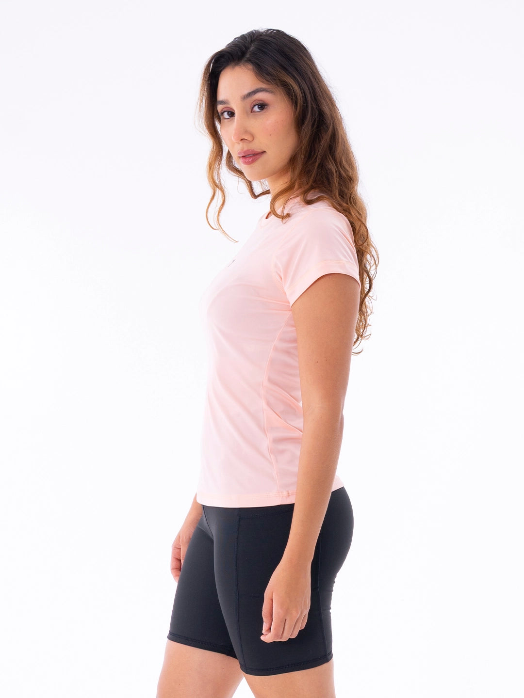 Camiseta de Compresión Manga Corta de Mujer - Palo de Rosa