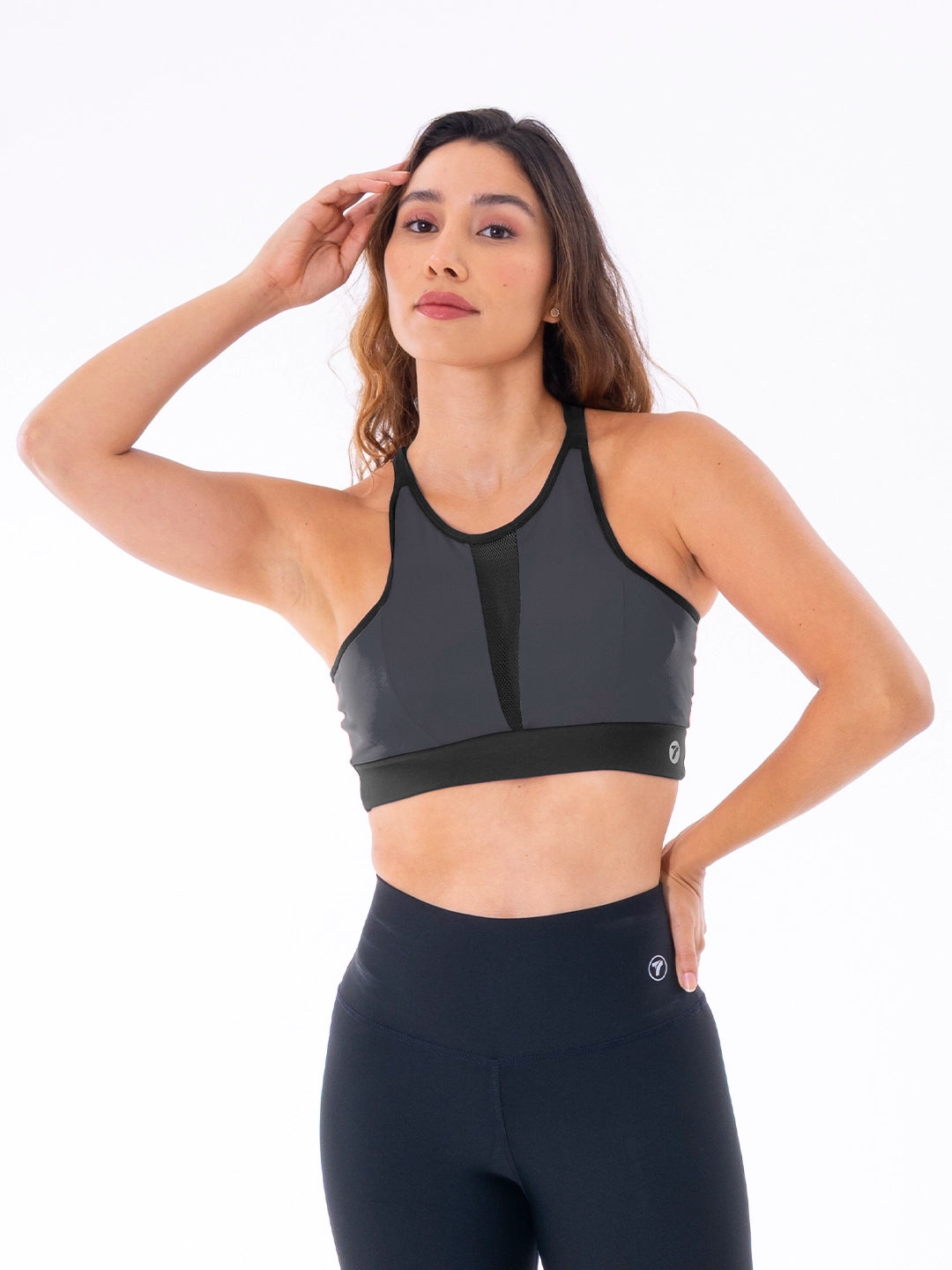 TOP GALAXY UNICOLOR- GRIS OSCURO