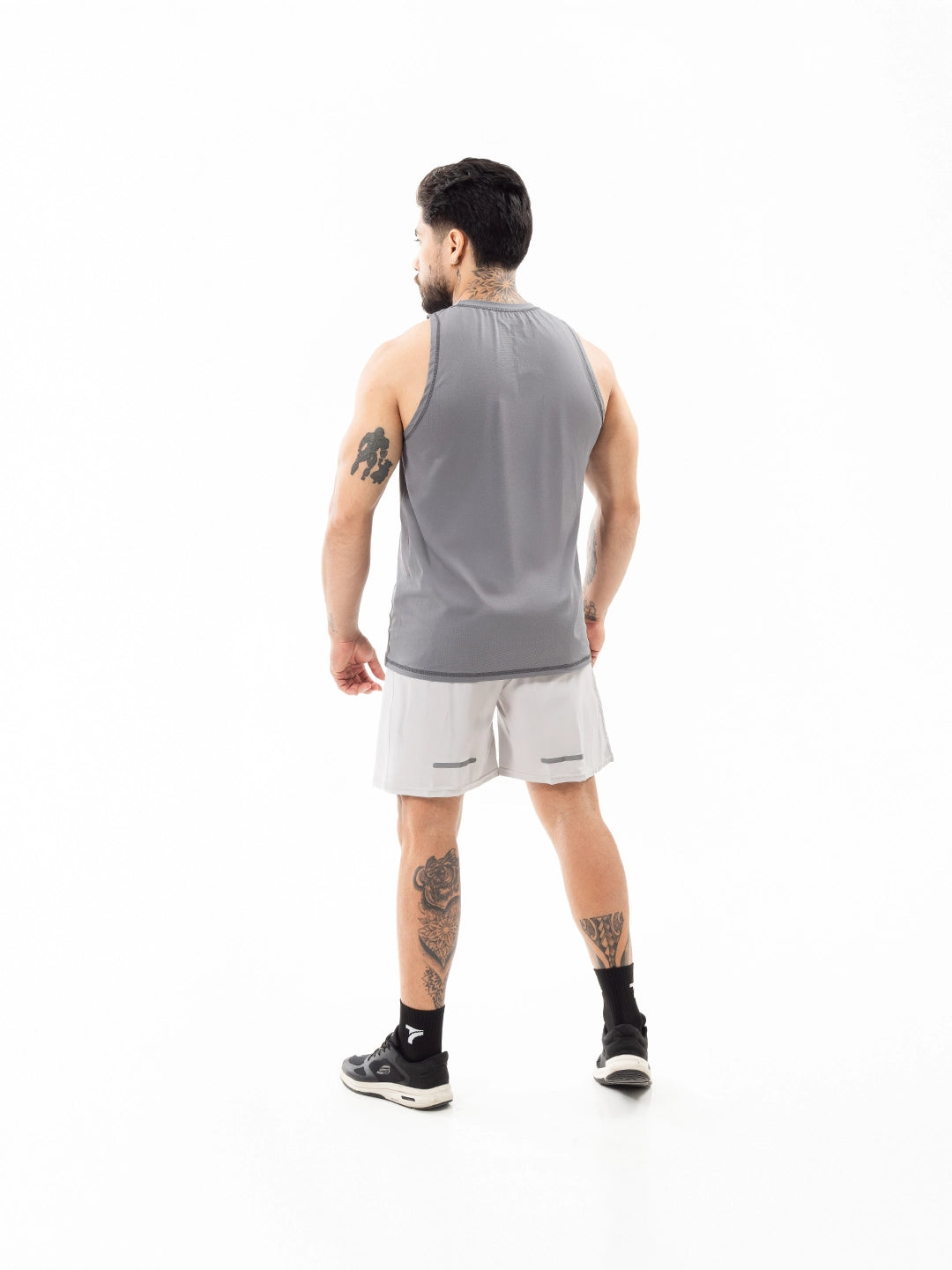 Pantaloneta Deportiva de Hombre Nitro-Fit M4 - Gris Plata