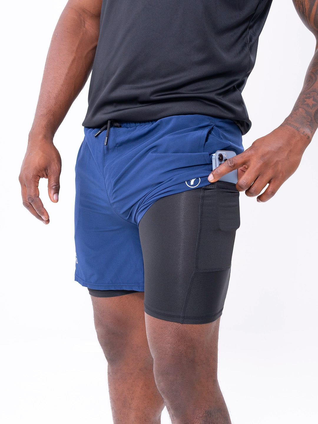 Pantaloneta Deportiva de Hombre Nitro-Fit M3 - Azul Indigo