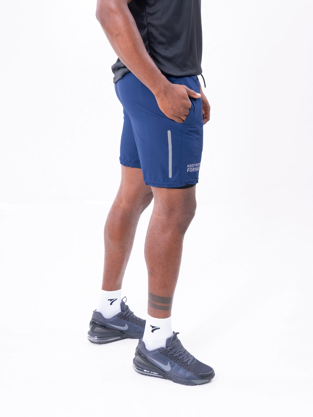 Pantaloneta Deportiva de Hombre Nitro-Fit M3 - Azul Turqui