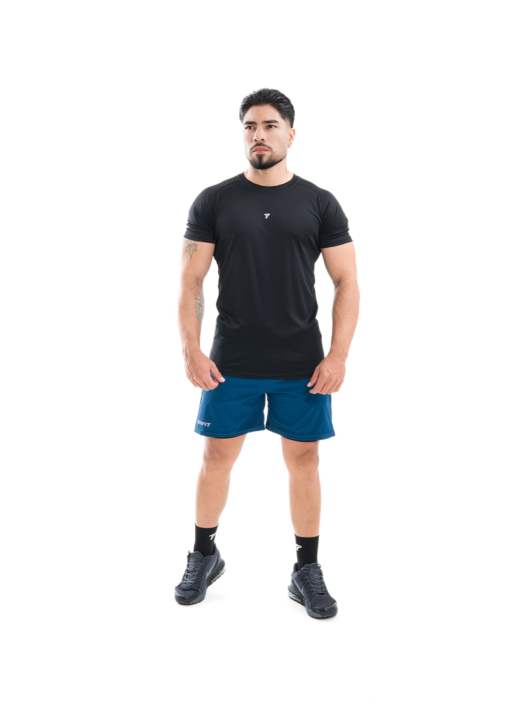 Pantaloneta Deportiva de Hombre Nitro-Fit M5- Azul Petroleo