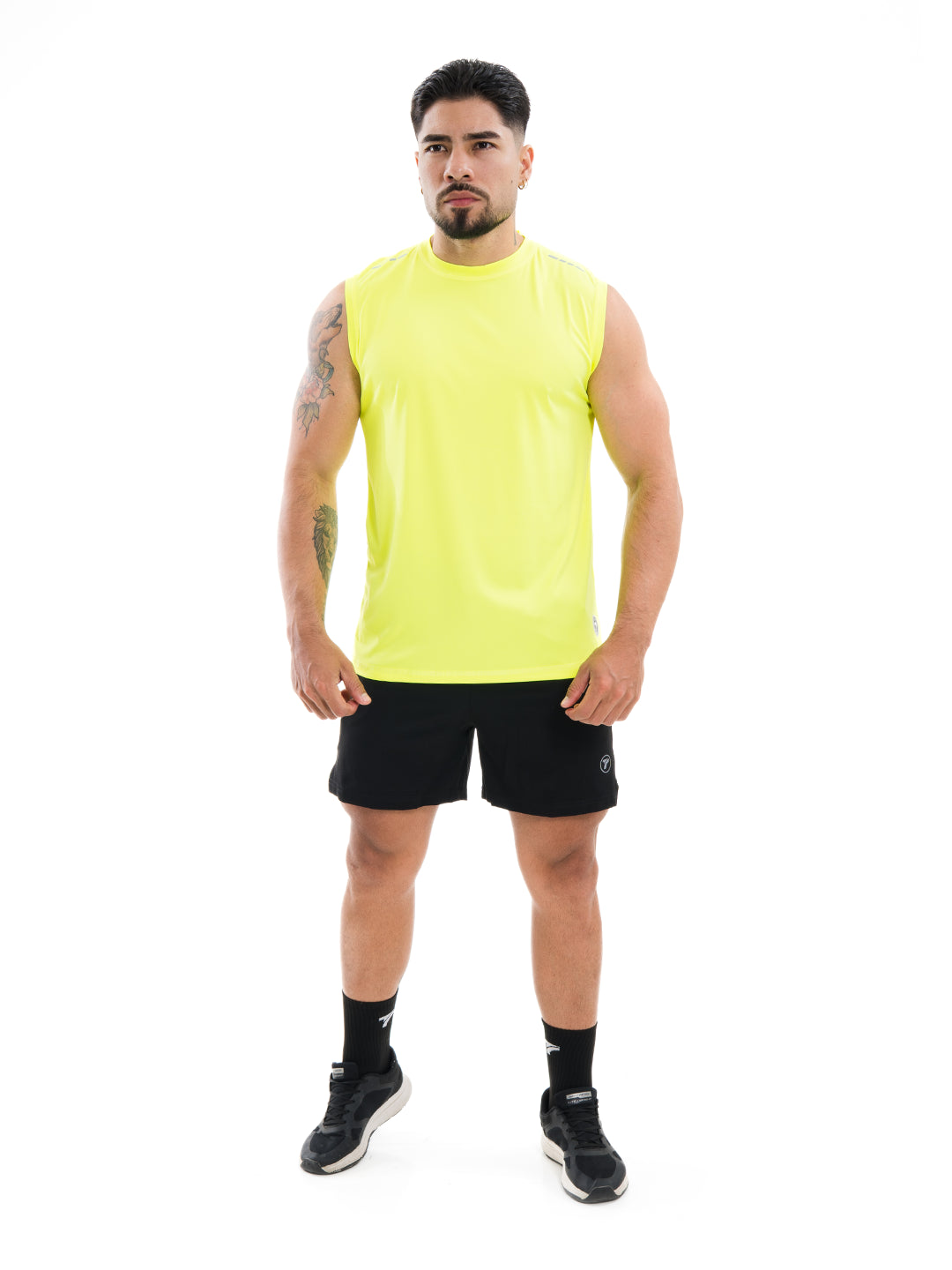 Camiseta Sin Manga Deportiva de Hombre Astro -Amarillo Neon