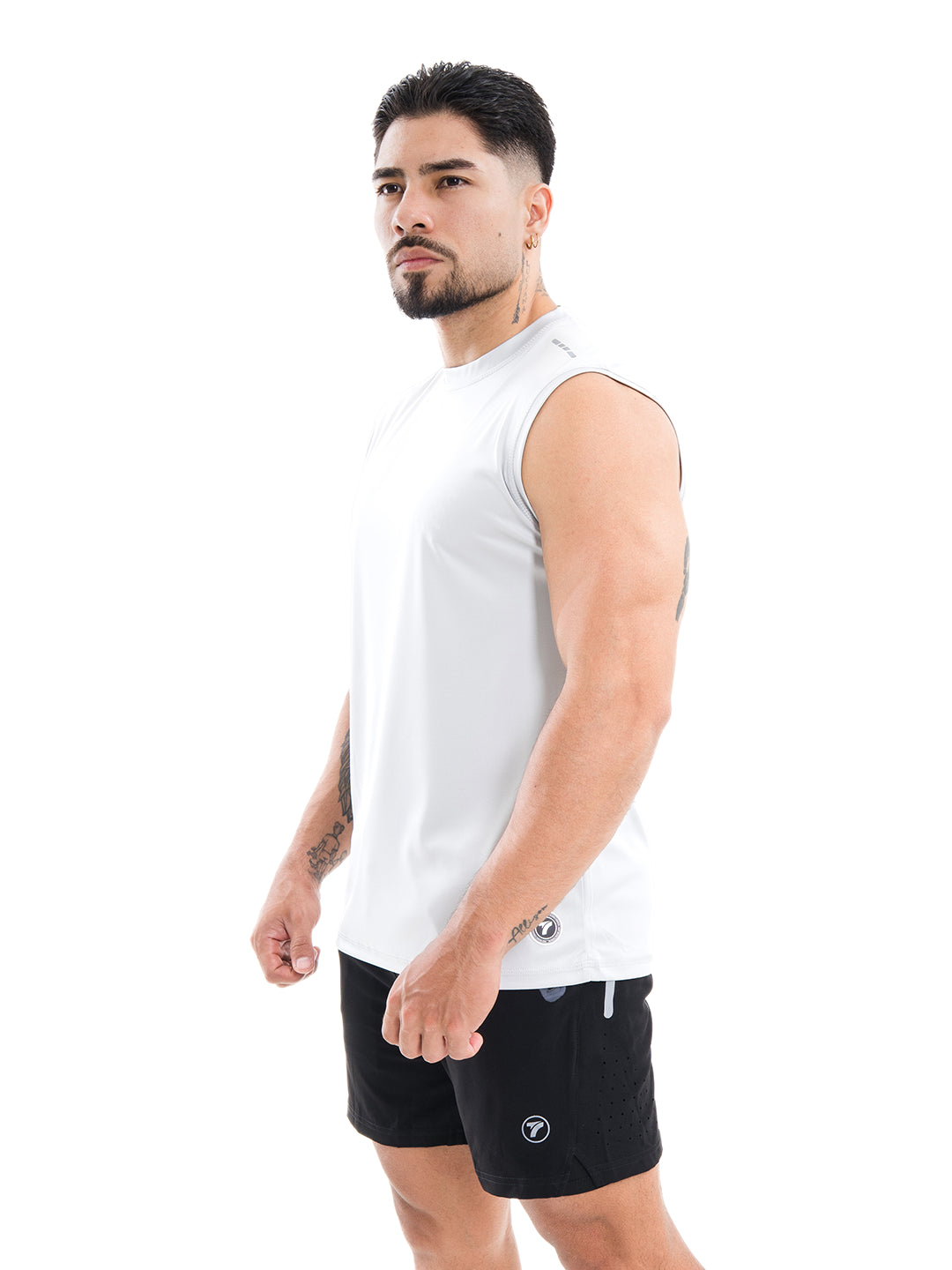 Camiseta Sin Manga Deportiva de Hombre Astro - Blanco