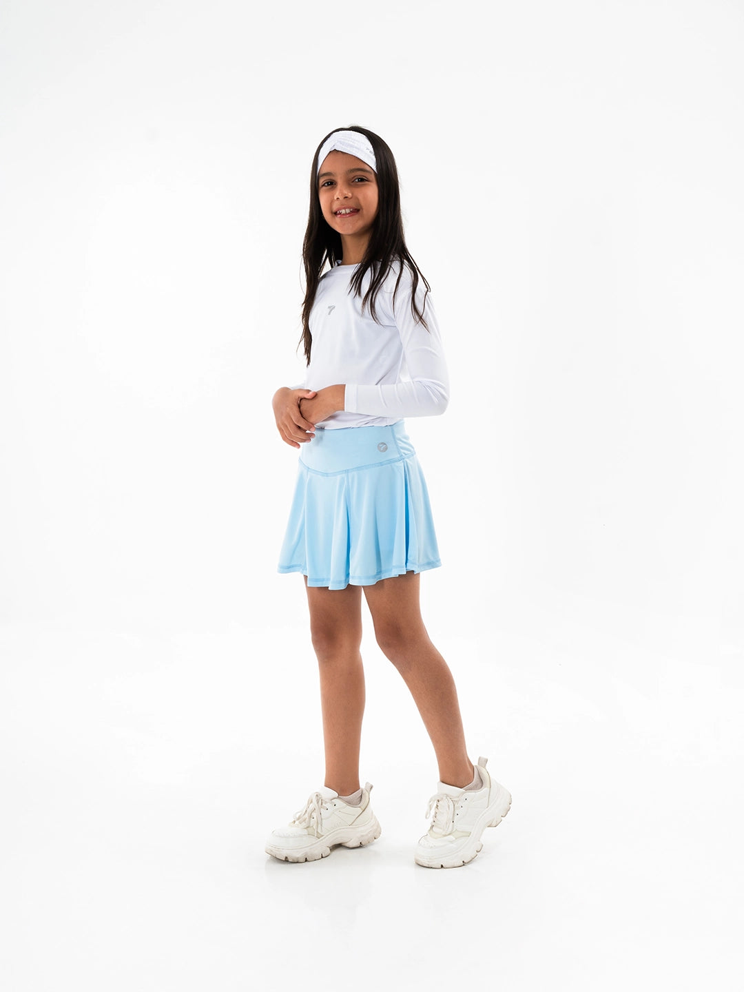 Falda Short Deportiva Tiny - Azul Celeste