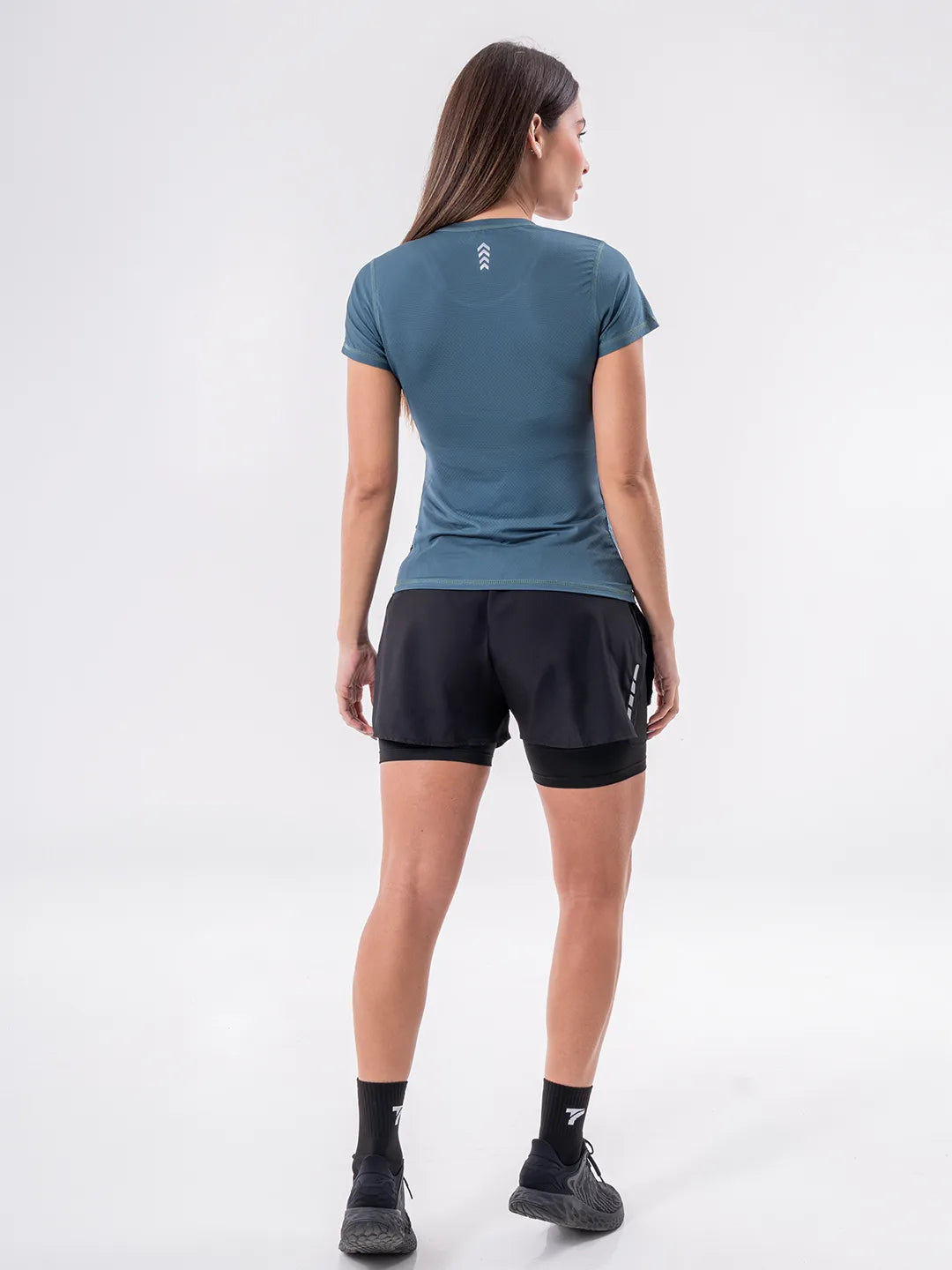 CAMISETA QUICK DRY DAMA -VERDE ESMERALDA