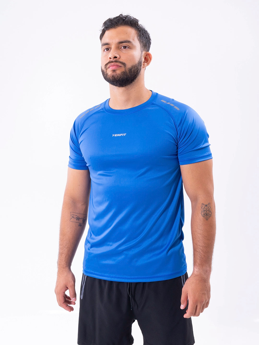 Camiseta Regular Fit Deportiva de Hombre - Azul Rey