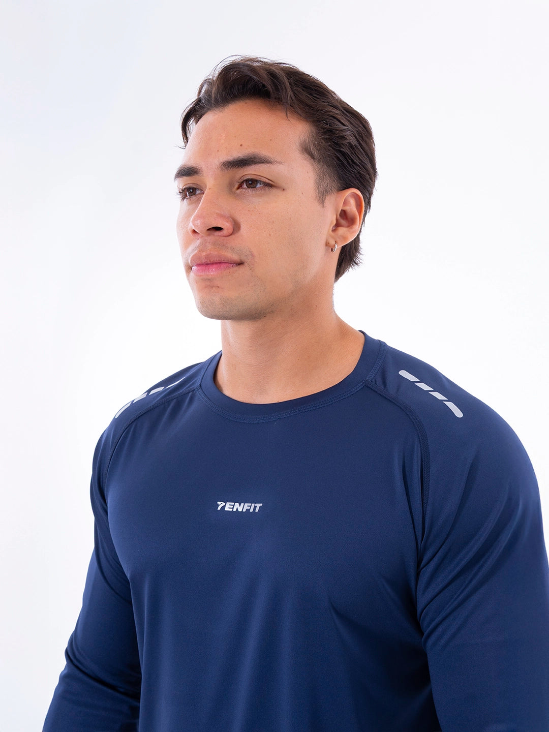 Buzo Regular Fit Deportivo de Hombre - Azul Turquí