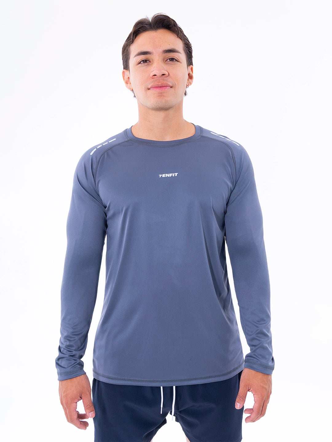 Buzo Regular Fit Deportivo de Hombre - Gris Oscuro
