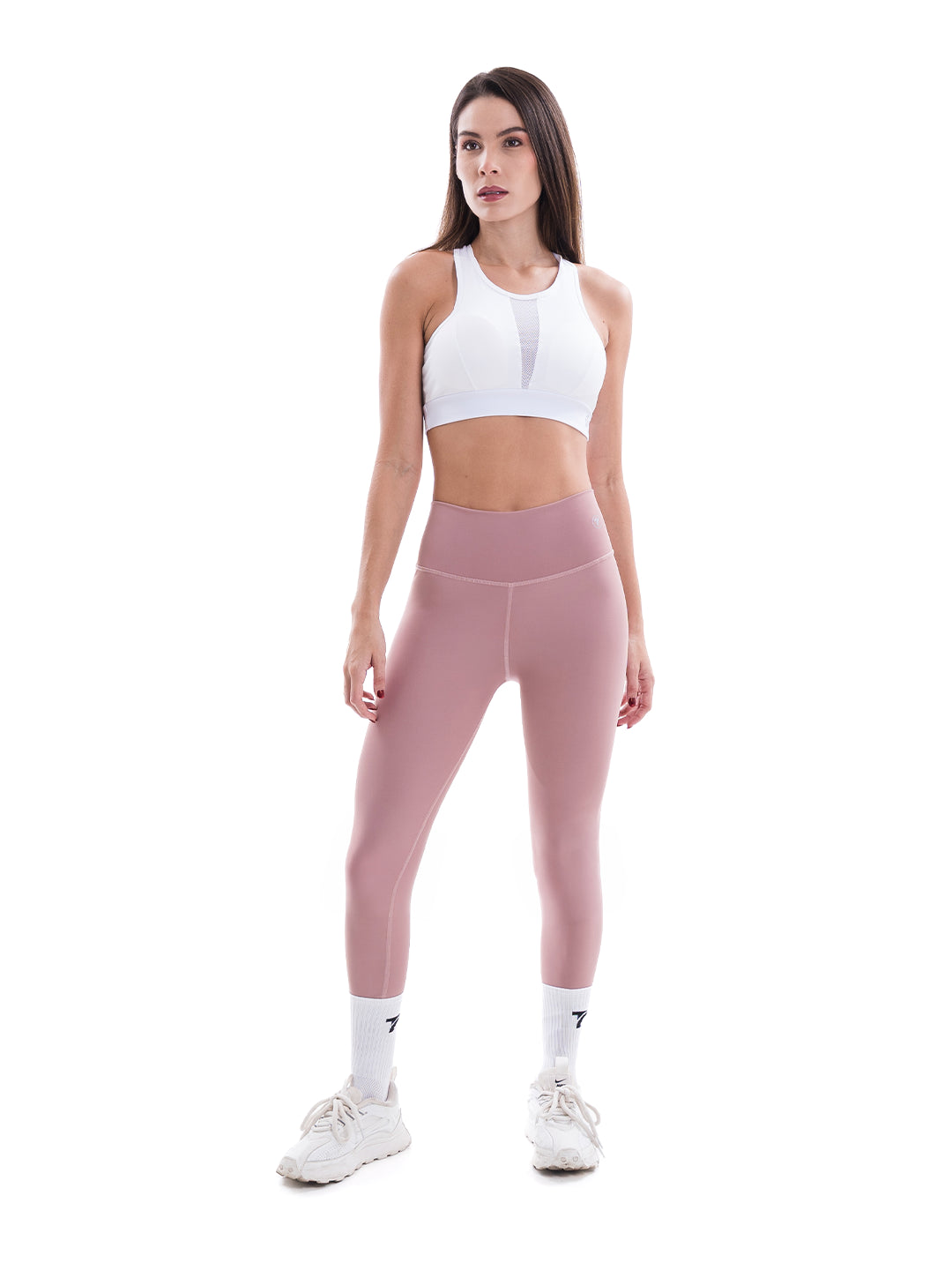 Leggins Deportivos Nylon - Rosa Crepe