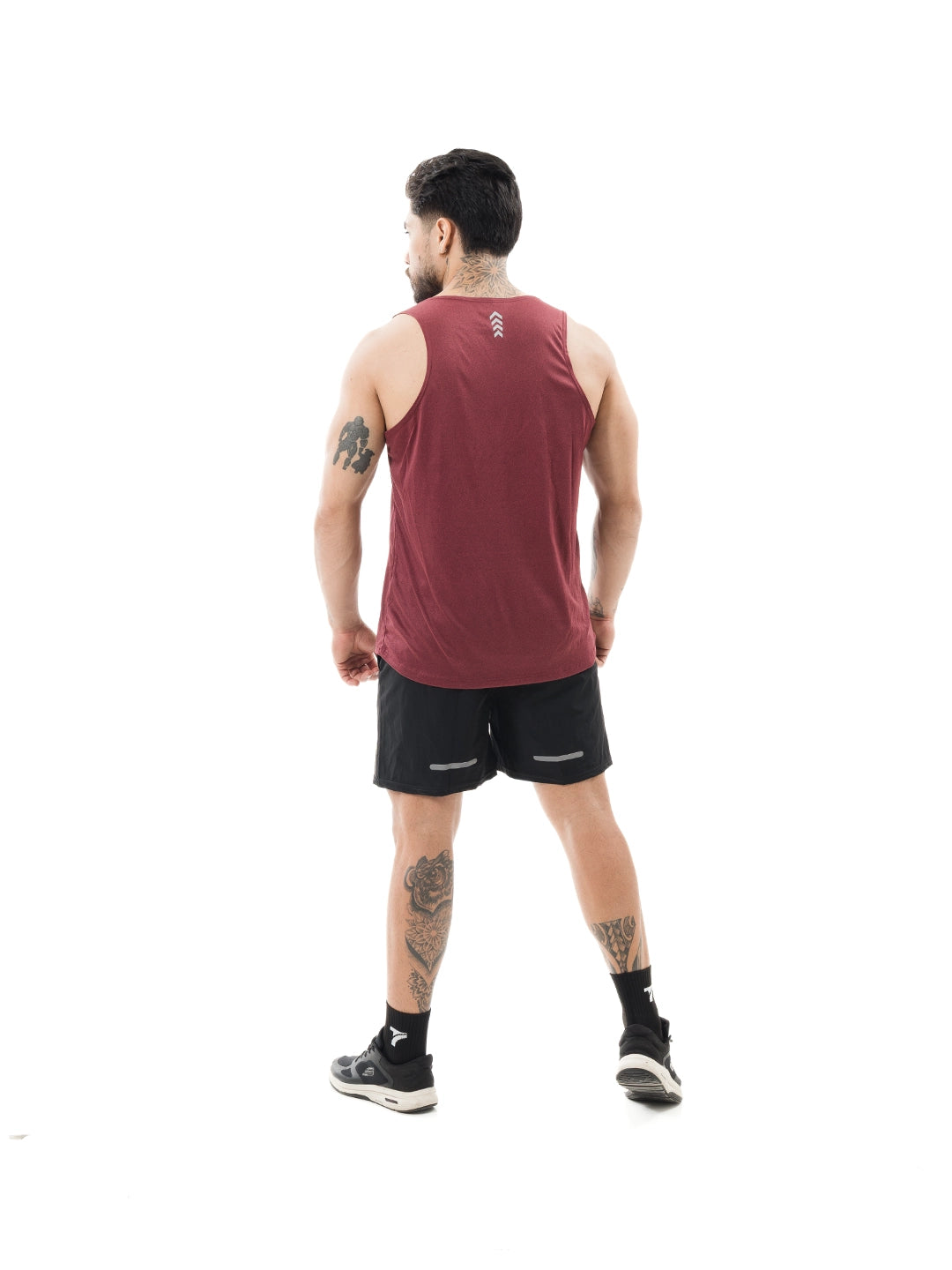 Camisilla Deportiva de Hombre Velocity - Vinotinto Jaspe