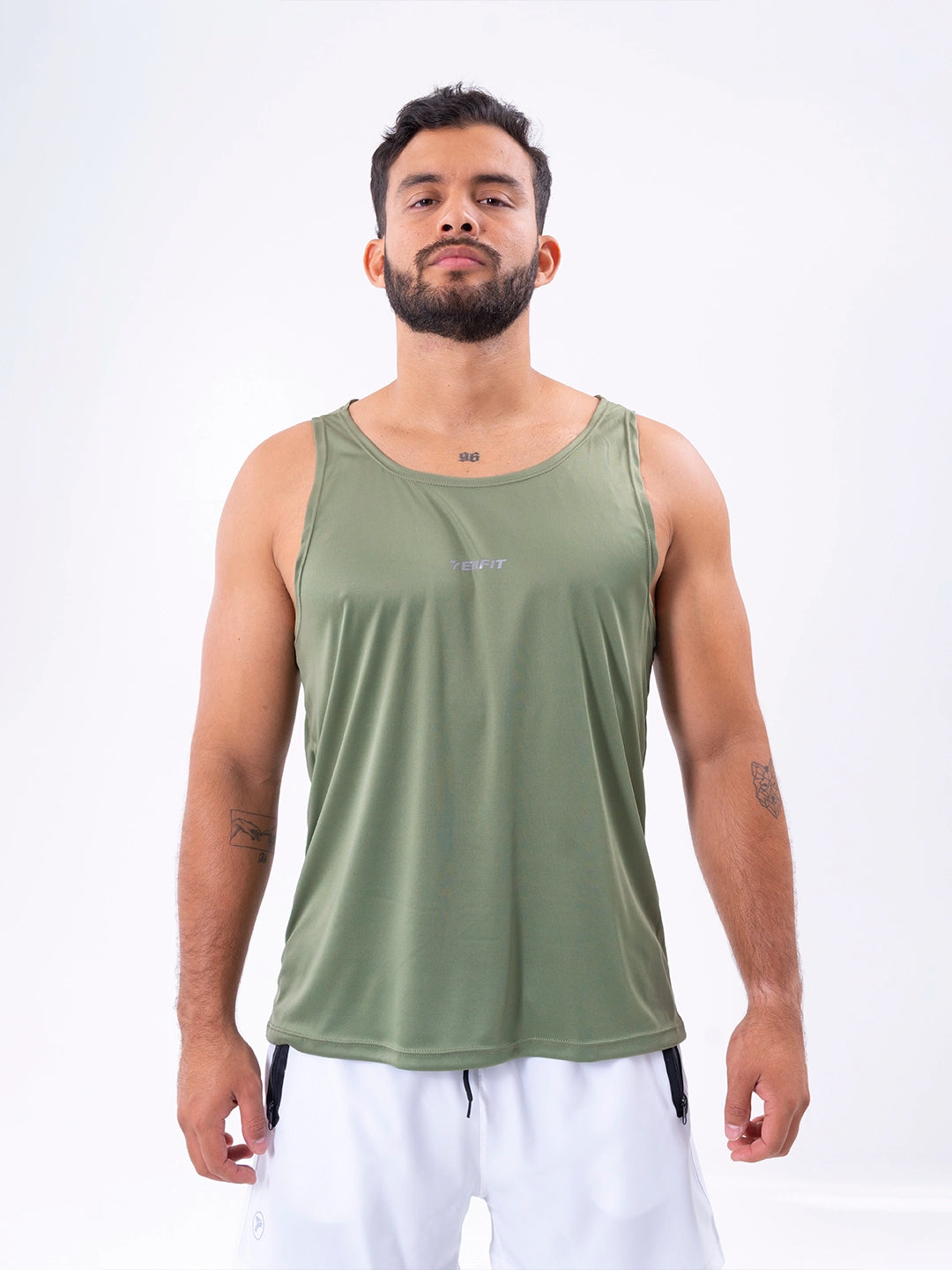 Camisilla Deportiva de Hombre Velocity - Verde Militar
