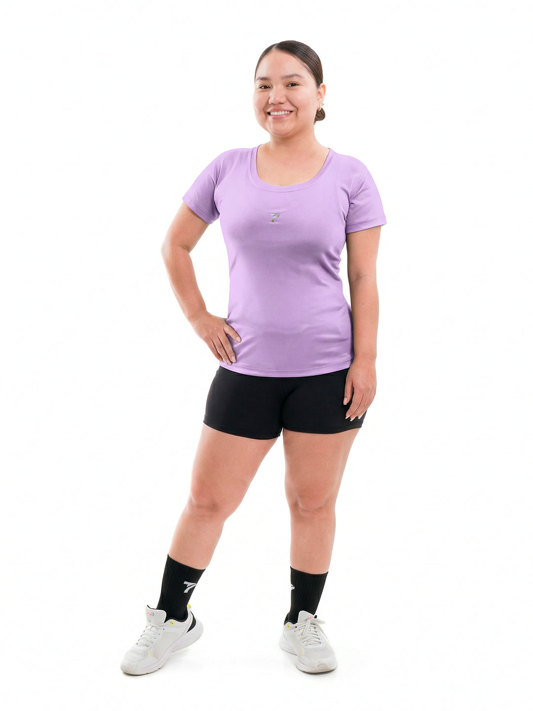 Blusa Deportiva Plus Size Evolution-Lila Oscuro