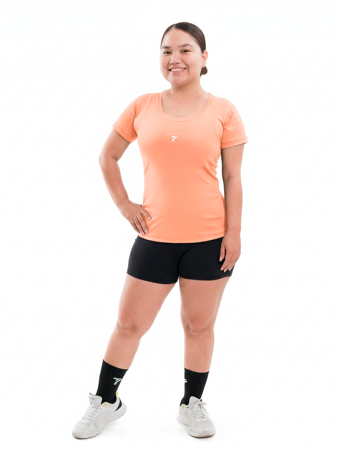 Blusa Deportiva Plus Size Evolution-Mandarina