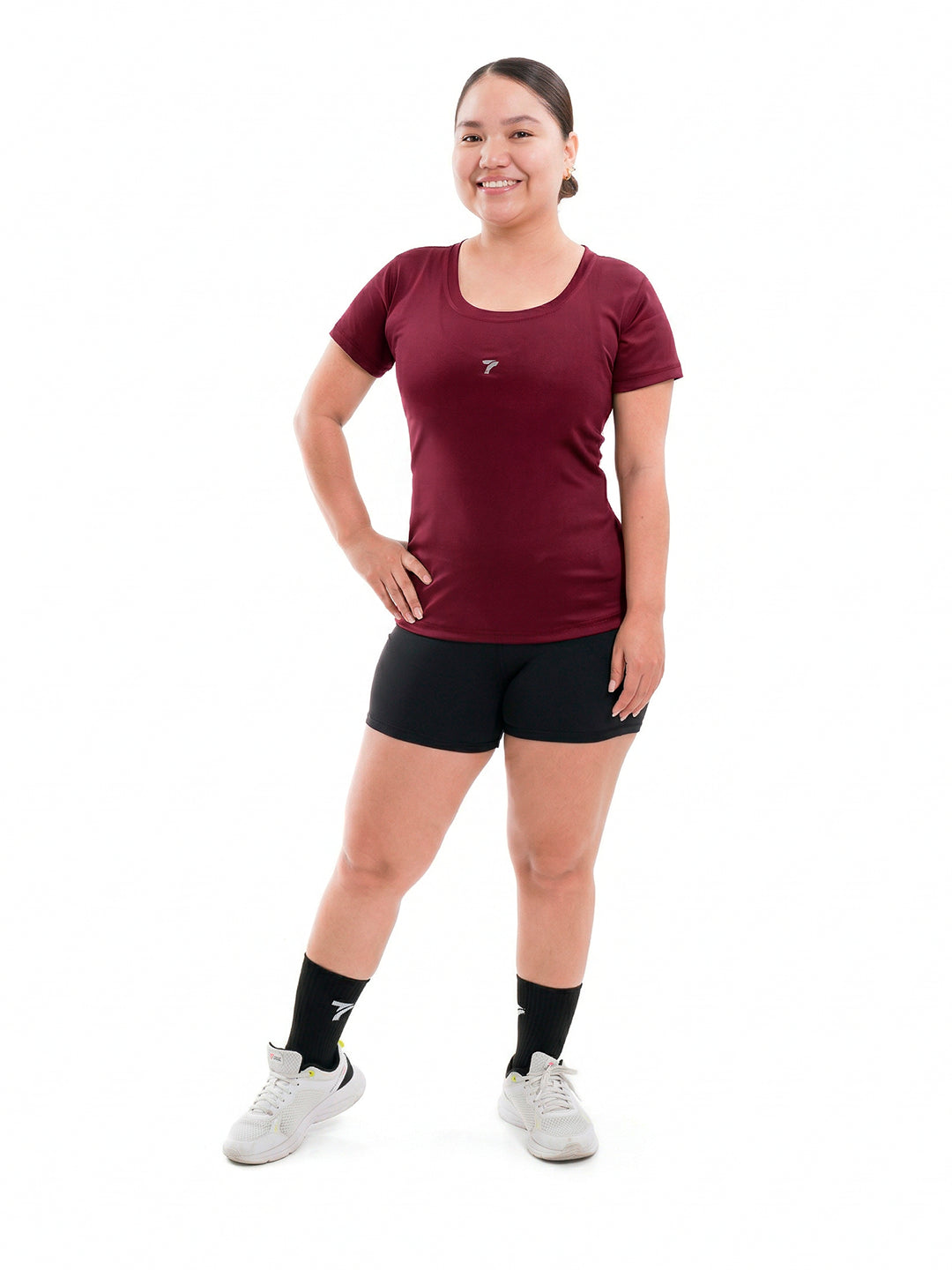 Blusa Deportiva Plus Size Evolution-Vinotinto