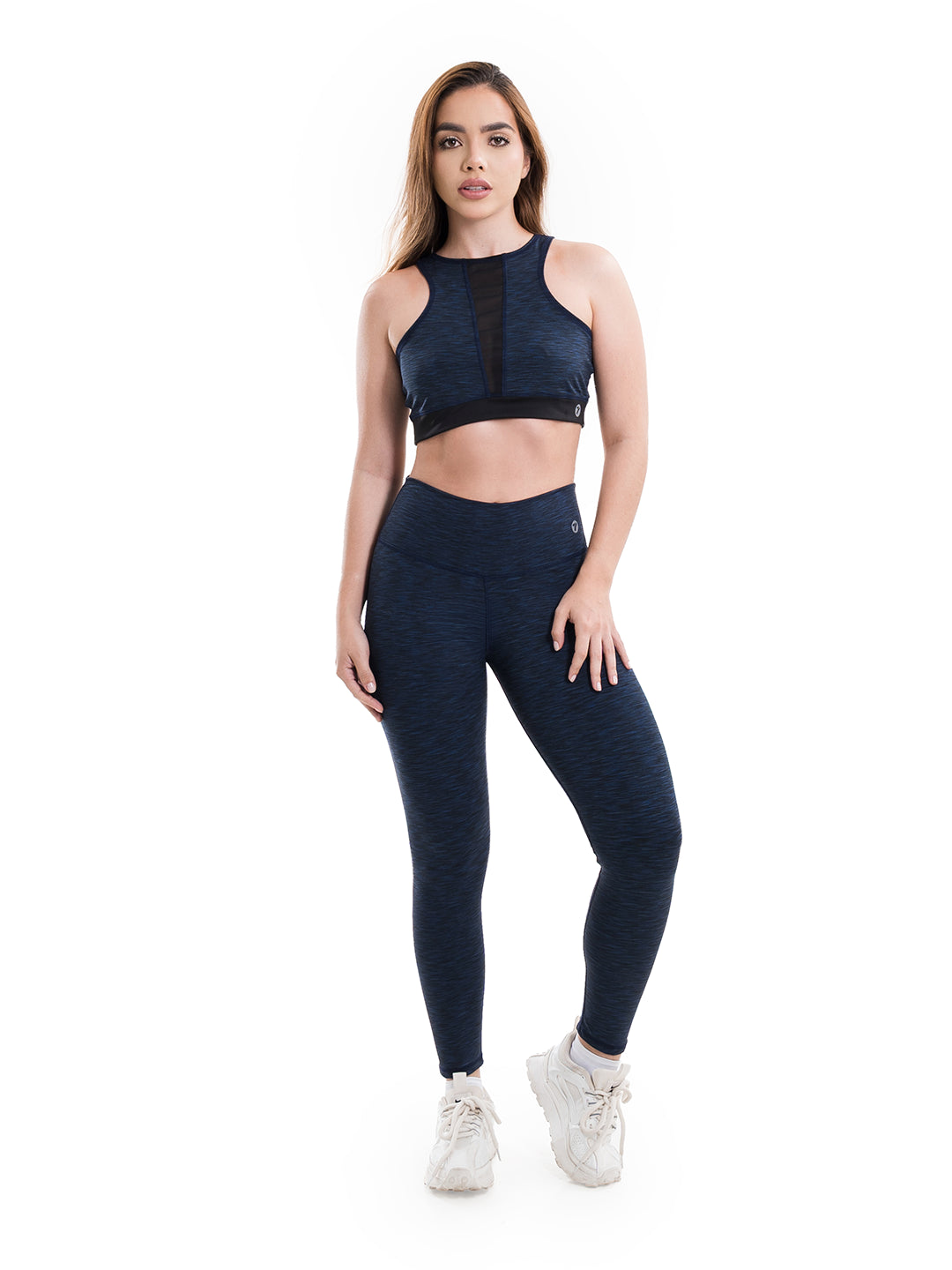 Conjunto Deportivo Nylon Cationic - Azul Turqui Jaspe
