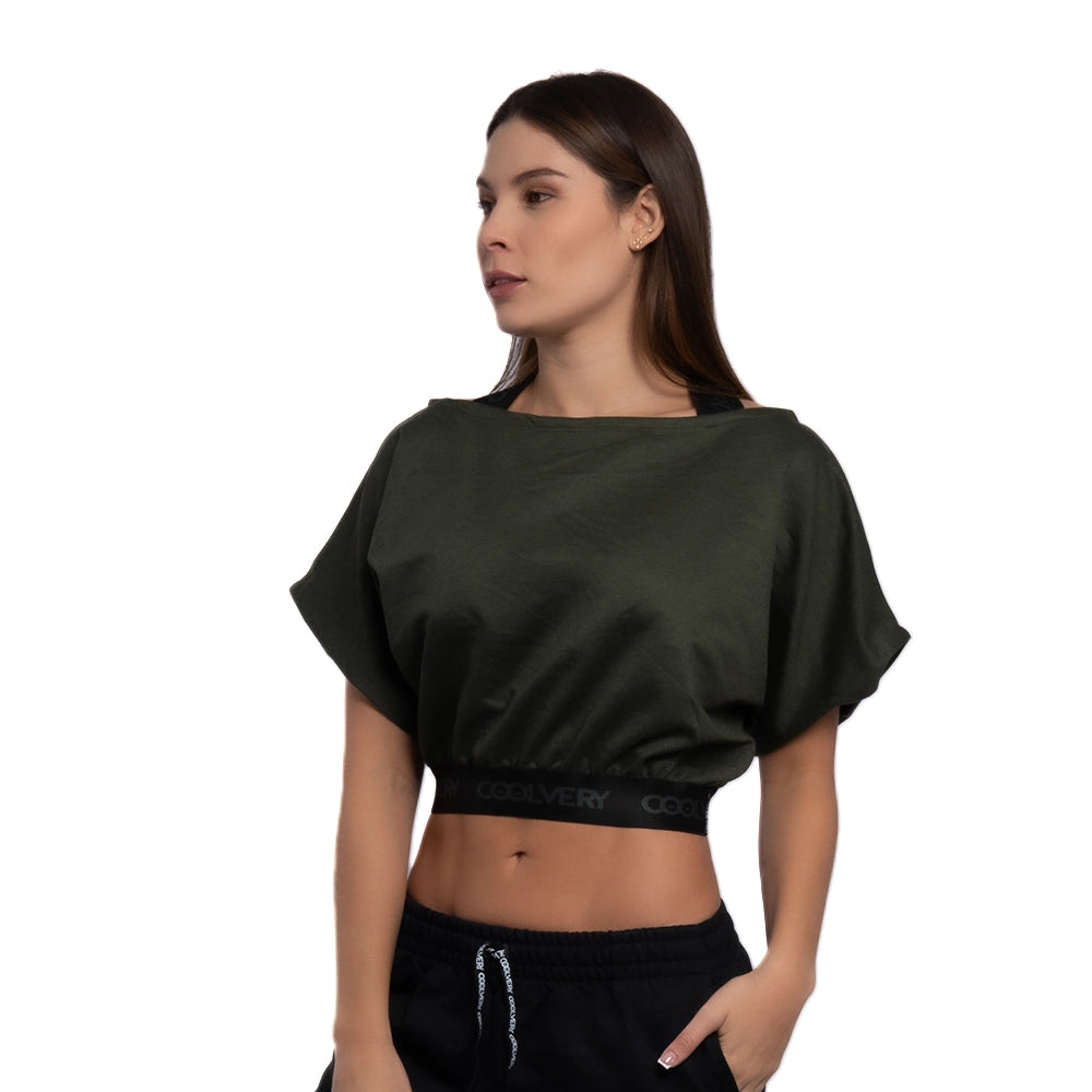 Blusón Urbano de Mujer Diamond - Verde Militar