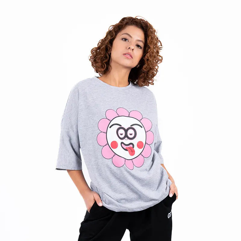 OVERSIZE BIEBER - CLOWN - GRIS JASPE MEDIO