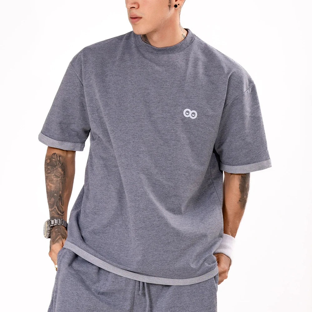 CAMISETA BLINK - GRIS JASPE OSCURO