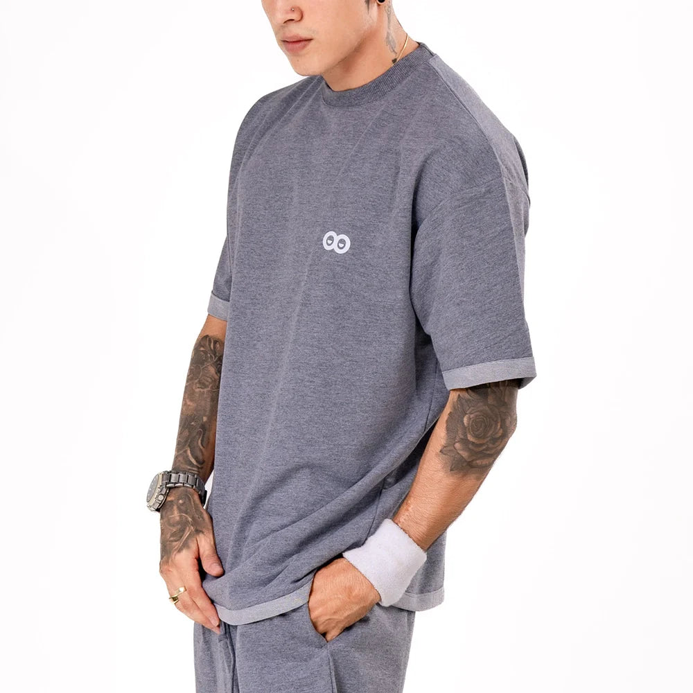 CAMISETA BLINK - GRIS JASPE OSCURO