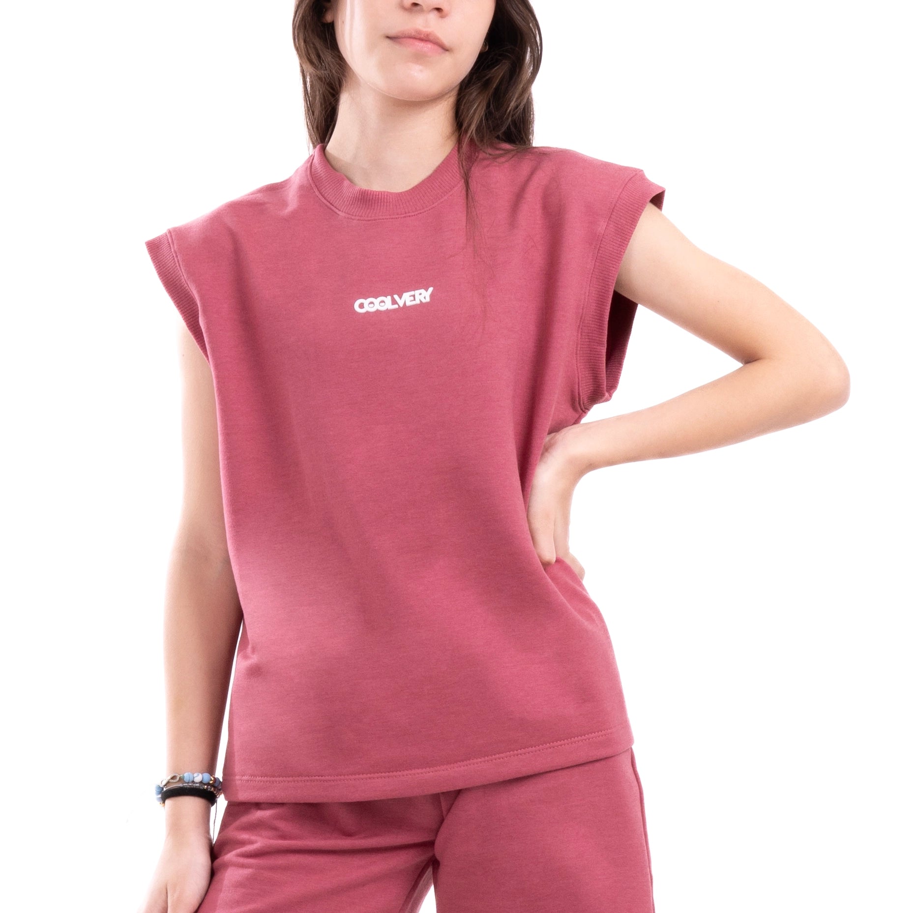 CAMISETA OVERSIZE CHARLIE - ROSA CREPE OSCURO