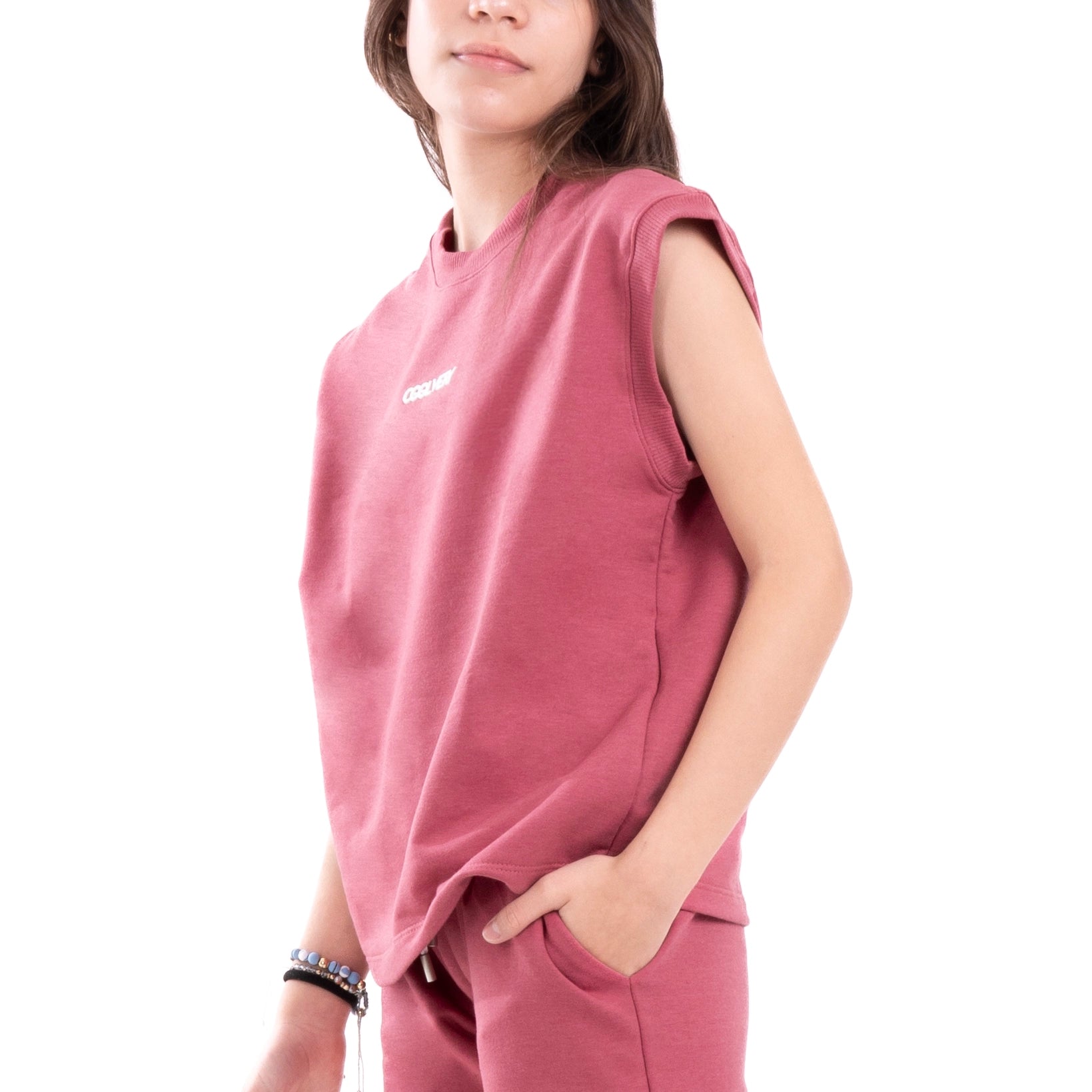 CAMISETA OVERSIZE CHARLIE - ROSA CREPE OSCURO