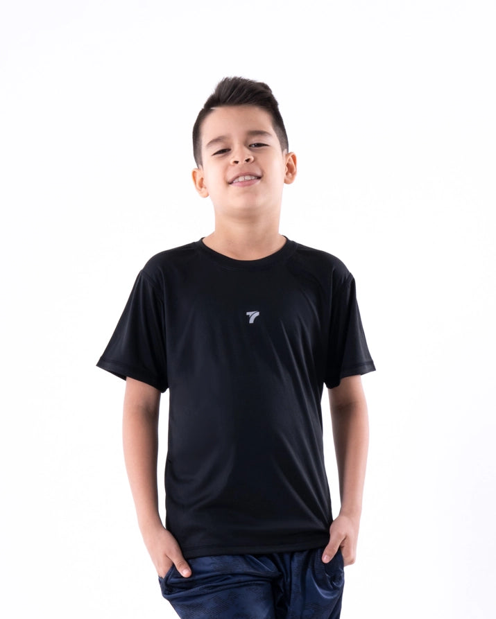 Camiseta Deportiva Junior de Niño - Negro