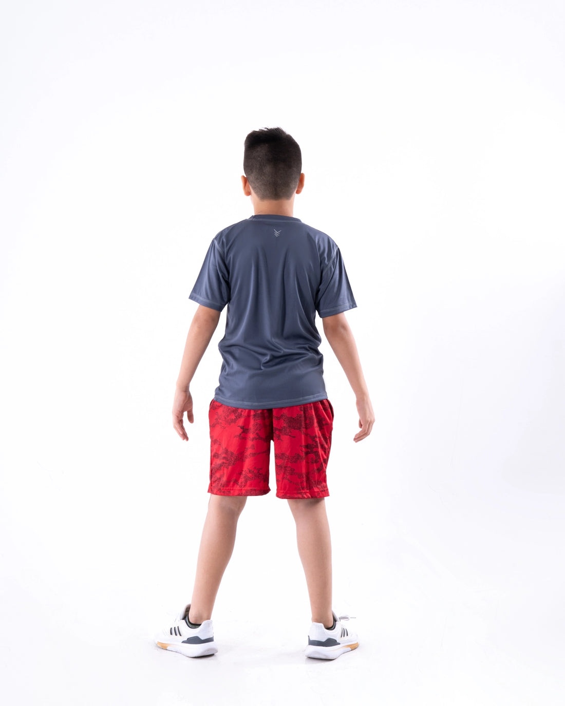 CAMISETA JUNIOR UNICOLOR - GRIS OSCURO