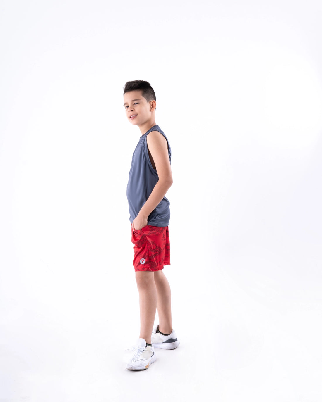 CAMISILLA JUNIOR UNICOLOR - GRIS OSCURO