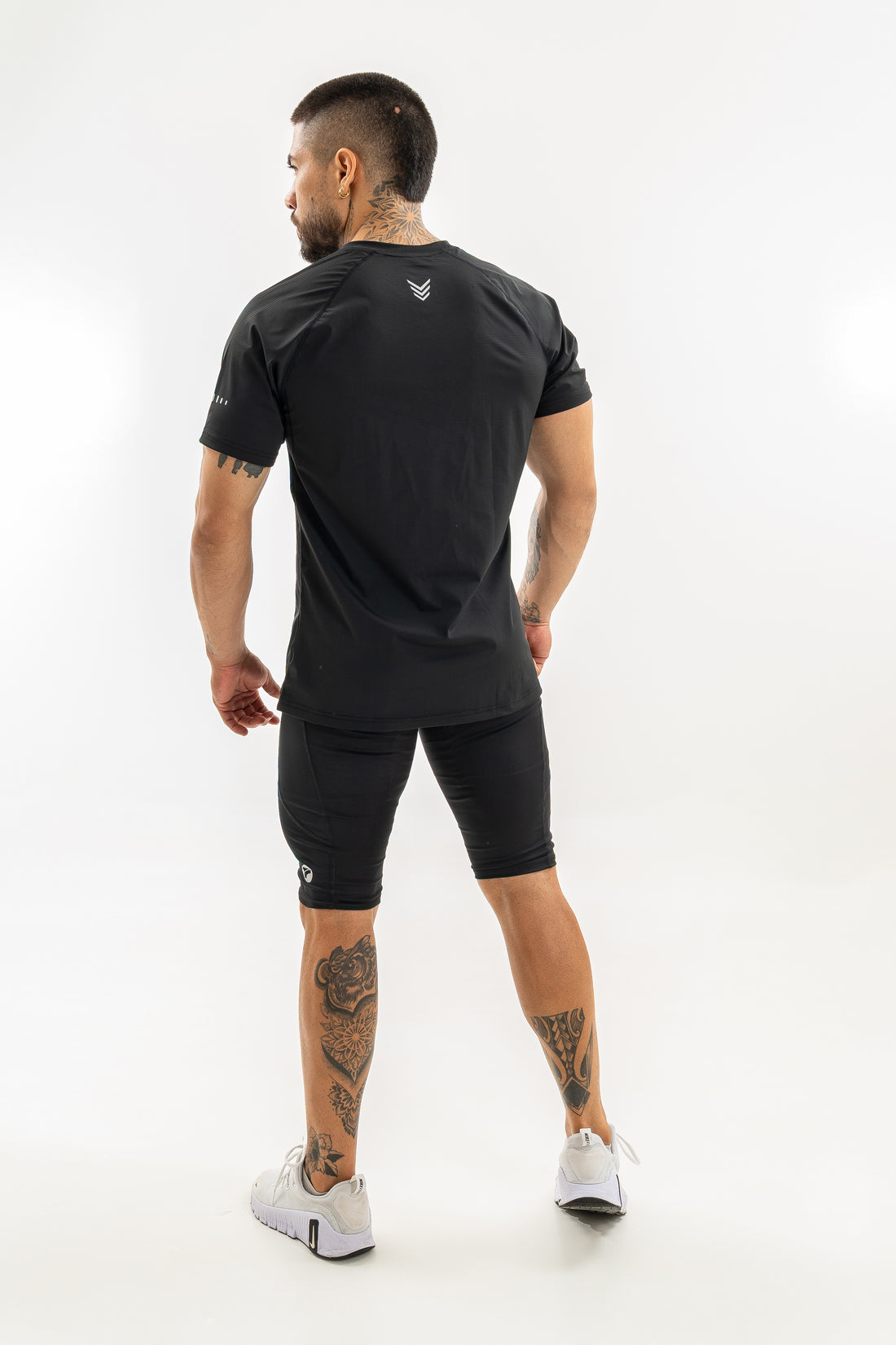 Licra Corta Pocket de Hombre - Negro