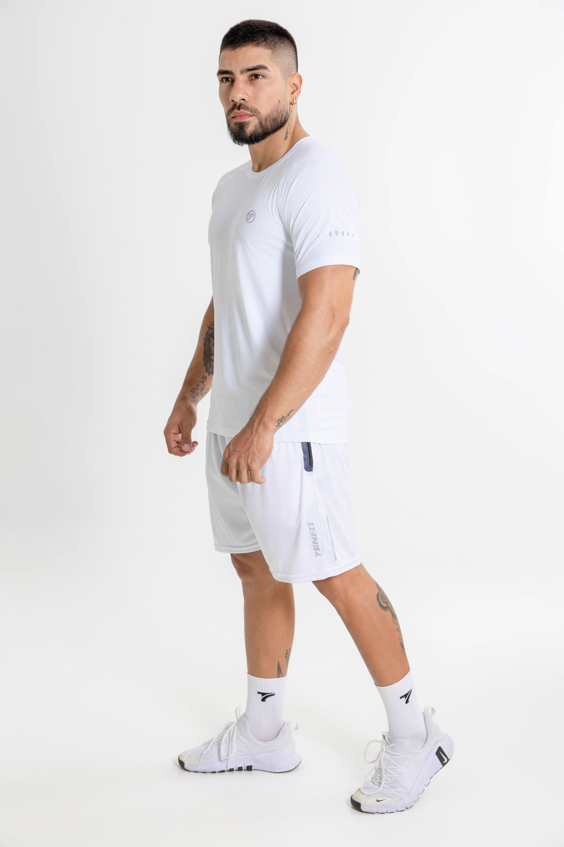 Pantaloneta Deportiva de Hombre Flex Move - Blanco