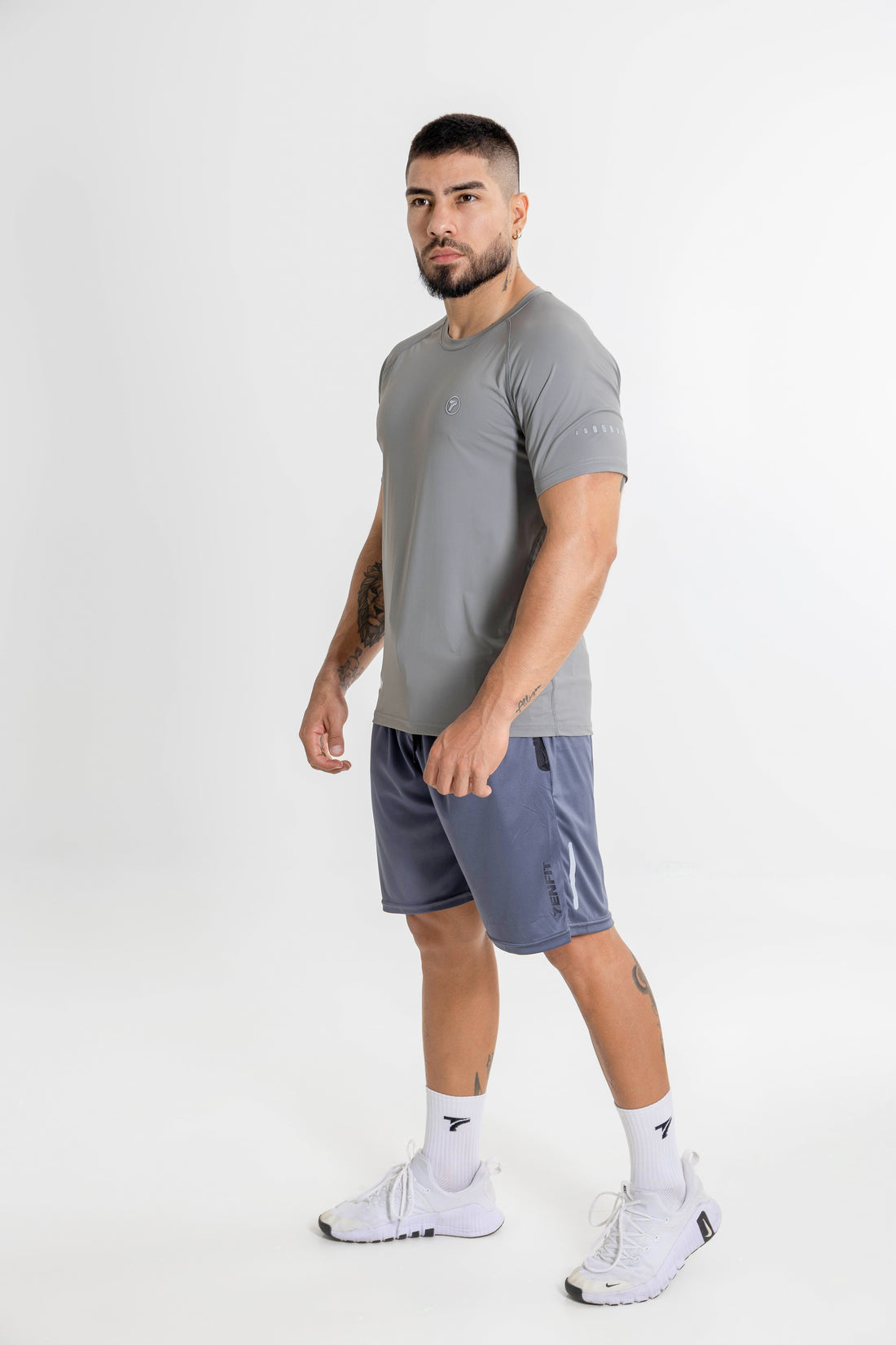 Pantaloneta Deportiva de Hombre Flex Move - Gris Oscuro