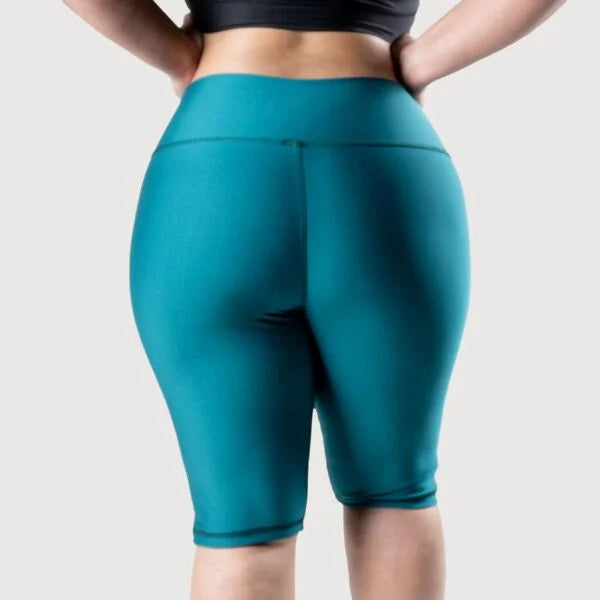 BICICLETERO PLUS SIZE UNICOLOR-VERDE PETROLEO