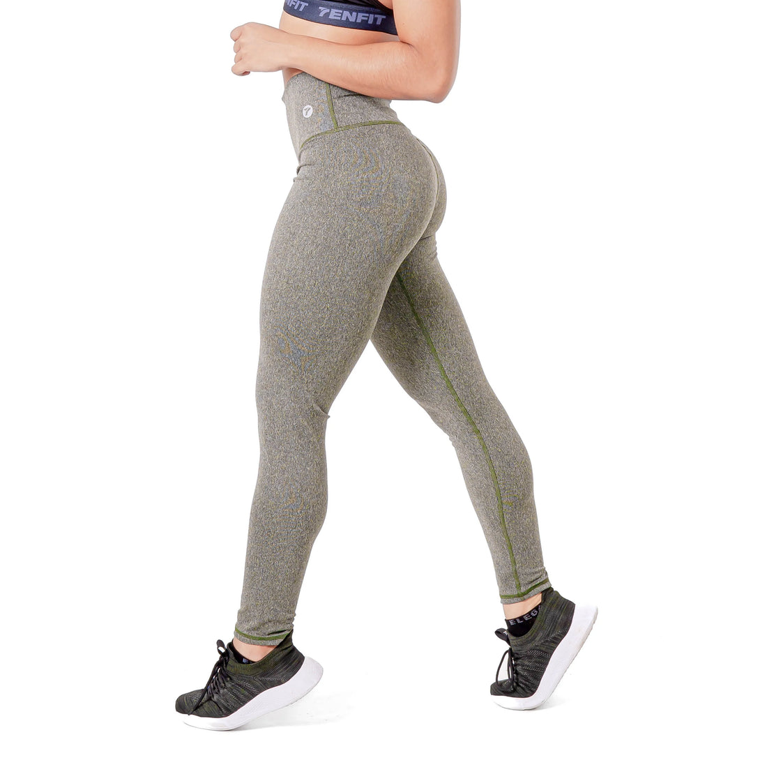 Leggins Deportivos de Mujer - Verde Militar Jaspe